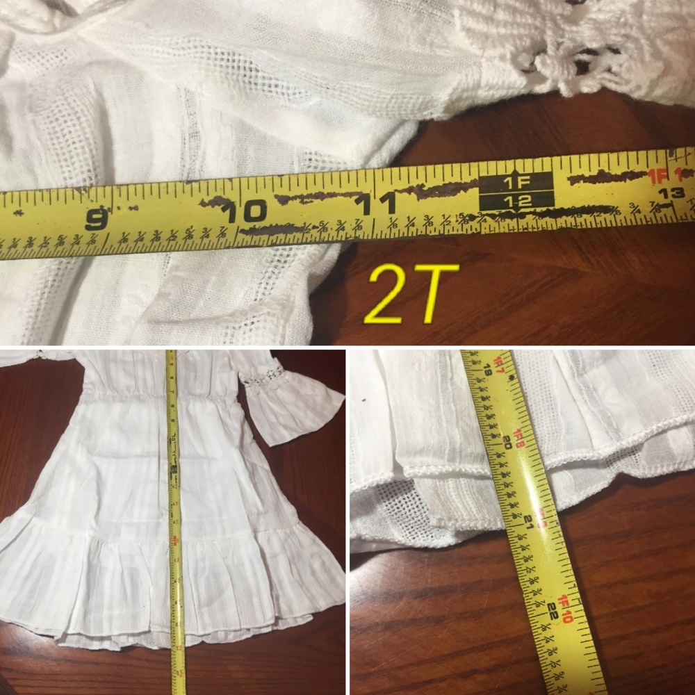 🆕️ 🌸Girls' Cold Shoulder Boho Dress - Picture 7 of 8